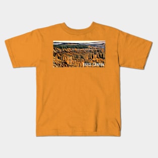 Bryce Canyon National Park Watercolor Kids T-Shirt